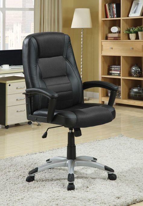 Sofa Office Design, Adjustable Office Chair, Sofa Office, Black Office Chair, Swivel Office Chair, Executive Office Chairs, Leather Office Chair, Coaster Furniture, Executive Chair