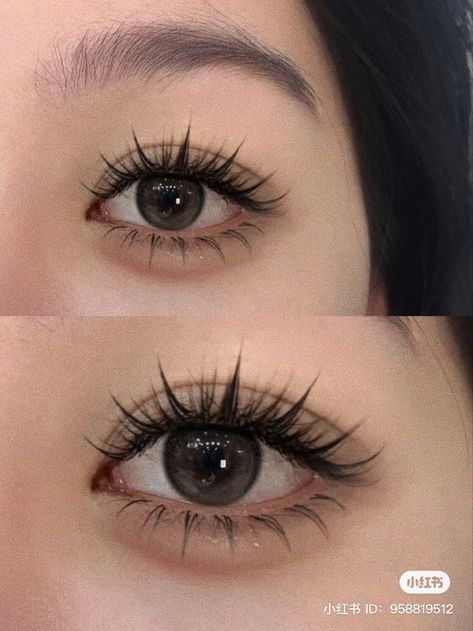 Anime Wispy Lashes, Chinese Lash Extensions, Manhua Lash Extensions, Asian Lash Extensions, Douyin Eyelashes, Douyin Lashes, Manhua Lashes, Douyin Beauty, Lashes Aesthetic