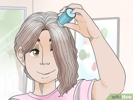 4 Ways to Make Your Hair Look Gray for a Costume - wikiHow Dress Like 100 Years Old Teacher, Dress Up Like 100 Years Old, 100th Day Of School Dress Up Teacher, 100 Year Old Costume For Teachers, 100th Day Of School Teacher Costume, Teacher 100th Day Costume, Dress Like A Grandma Day At School, 100 Years Old Costume For Kids 100th Day, 100 Days Of School Dress Up Teachers