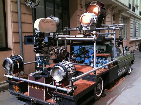 Thats what I call a tracking car ! Panavision Camera, Camera Tips And Tricks, Cinematography Lighting, Camera Tricks, Film Equipment, City Life Photography, Television Advertising, Camera Car, Camera Tips