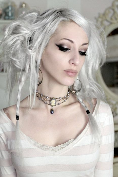 Kate Lambert (Kato) Hairstyle Moodboard, Steampunk Makeup, Kato Steampunk, Steampunk Home, Goth Hairstyles, Steampunk Hair, Winter Court, Kate Lambert, Steampunk Hairstyles