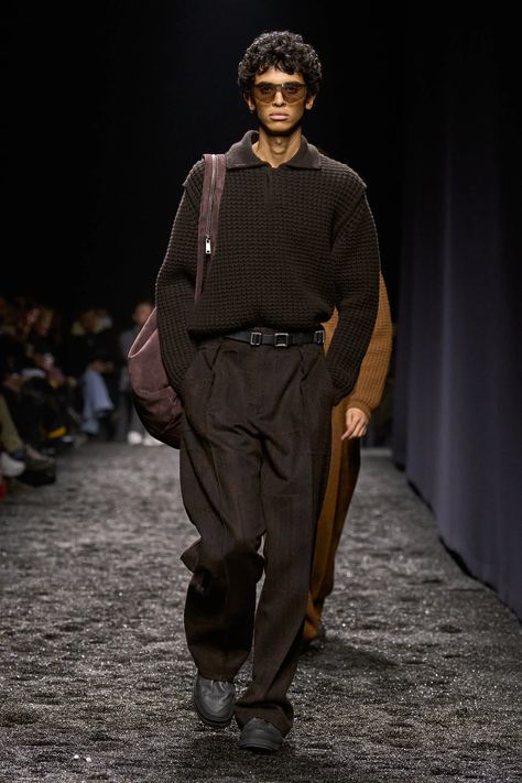 Fall 2023 Menswear, 2023 Menswear Fashion Show, Milan Fashion Week Men, Afro Punk Fashion, Streetwear Ideas, Smart Casual Menswear, Menswear Runway, Knit Men, Menswear Fashion Show