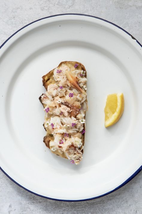 Crab Toast Recipe, Bruschetta Bar, Meat Birds, Homemade Mayonnaise, White Meat, Crab Meat, Toast Recipes, Crab, Fish Recipes