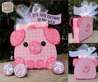 Chunky Animals, Kids Valentine Boxes, Valentine Card Box, Cute Projects, Valentine Baskets, Mini Pigs, Svg Ideas, Toy Story Birthday, Treat Holder