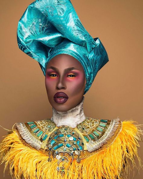 Shae Coulee, Shea Coulee, Black Feminist, Fairy Tale Princess, Drag Make-up, African Princess, African Royalty, Drag King, Drag Makeup