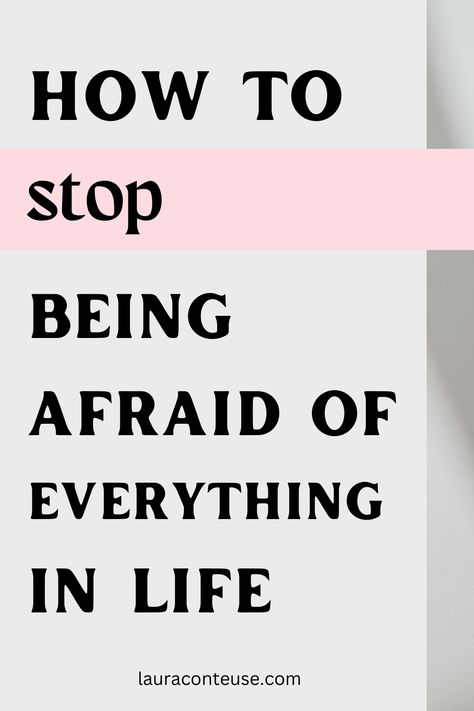 a pin that says in a large font How to Stop Being Afraid of Everything Living In Fear, Fear Quotes, Building Self Confidence, Personal Growth Motivation, Healthy Teas, Overcoming Fear, Mental And Emotional Health, Self Care Activities, Self Improvement Tips