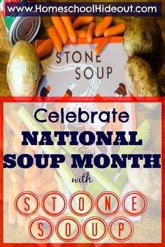 This Stone Soup recipe is PERFECT! A tale of sharing, caring and wits at its best! Stone Soup Recipe, Soups For Kids, Boys Food, Hearty Vegetable Soup, Stone Soup, Kid Friendly Snack, Unit Studies, Free Homeschool, Slime Recipe