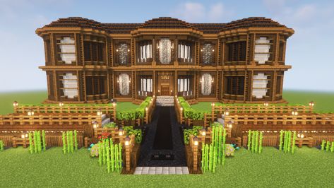 ; Wordt in een nieuw tabblad geopend This is a large wooden mansion in minecraft that i have made and in this video i am going to show you have to build, this large wooden mansion step by step. I hope you all like it feedback and suggestions are welcome if you like what you see consider to like, share and subscribe #minecraft #minecratlive #minecraftbuilds Wooden Mansion Minecraft, Mansion In Minecraft, Wooden Mansion, Medieval Mansion, Mansion Minecraft, Ancient Roman Houses, Roman House, Minecraft House Plans, Mansion Designs