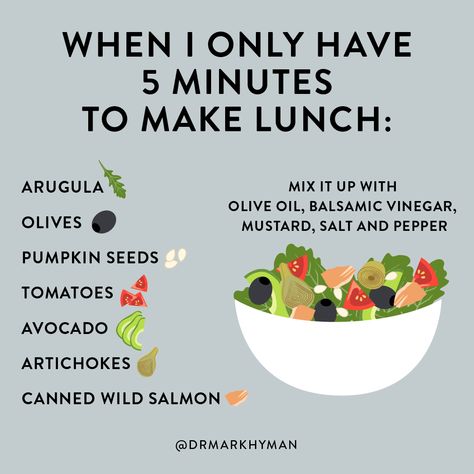 Mark Hyman, M.D. (@drmarkhyman) • Instagram photos and videos Mark Hyman Diet, Speed Up Your Metabolism, Quick Salads, Mark Hyman, Simple Nutrition, Making Lunch, Avocado Tomato, Lunch Salads, Easy Lunch