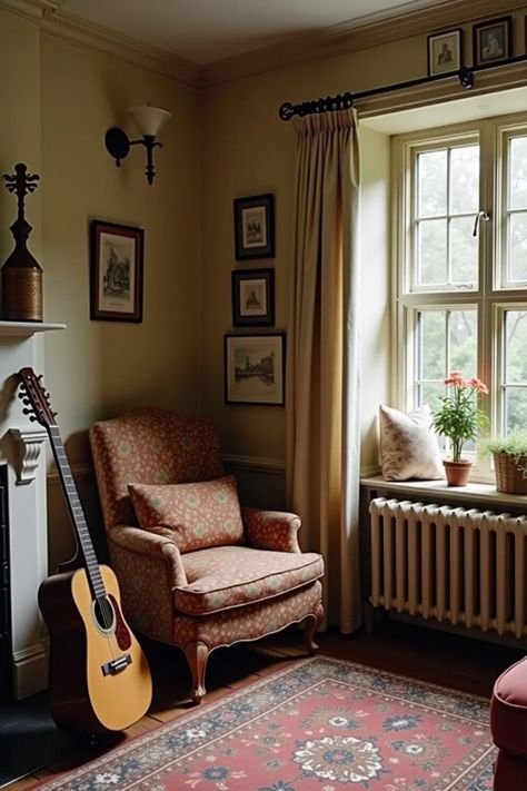 Transform any corner into a cottagecore paradise! 🏡✨ From plush chairs to warm light, every element whispers calm and creativity. Grab your best cottagecore books, strum your guitar, and let the summer playlist set the vibe! #CottageCore #CottagecoreAesthetic #CottagecoreSummerPlaylist Cottagecore Playlist, Cottagecore Music, Cottagecore Books, Cottagecore Lifestyle, Cottagecore Vibes, Plush Chair, Folk Songs, Summer Playlist, Peaceful Living