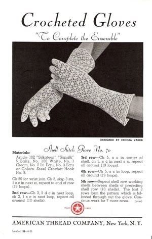 Vintage Crochet Patterns Free Clothes, Historical Crochet, Victorian Crochet Patterns, Crocheted Gloves, Glove Pattern, Crochet Gloves Pattern, Gloves Vintage, Steel Crochet Hooks, Vintage Crochet Patterns