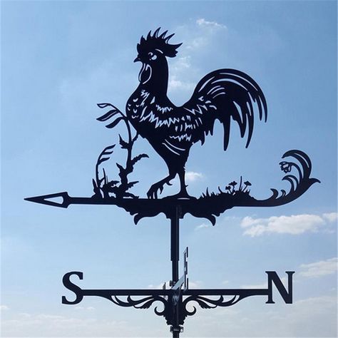 Rooster Weathervane, Rooster Logo, Shed Kits, Weather Vanes, Address Sign, Garden Supplies, Logo Designs, Rooster, Garden Decor