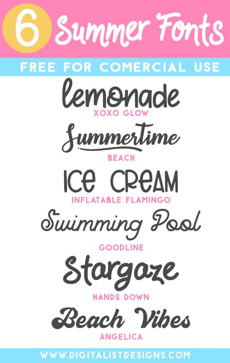 Free summer fonts for commercial use. Instantly download amazing script fonts to use for all your creative projects to sell! Summer Fonts, Letters Tattoo, Fonts For Commercial Use, Free Fonts For Cricut, Summer Font, Projects To Sell, Free Script Fonts, Font Combinations, Commercial Fonts