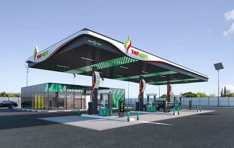 Gas Station Design, محطة وقود, Fuel Station, Aircraft Interiors, House Construction Plan, Petrol Station, Filling Station, Canopy Design, Urban Furniture