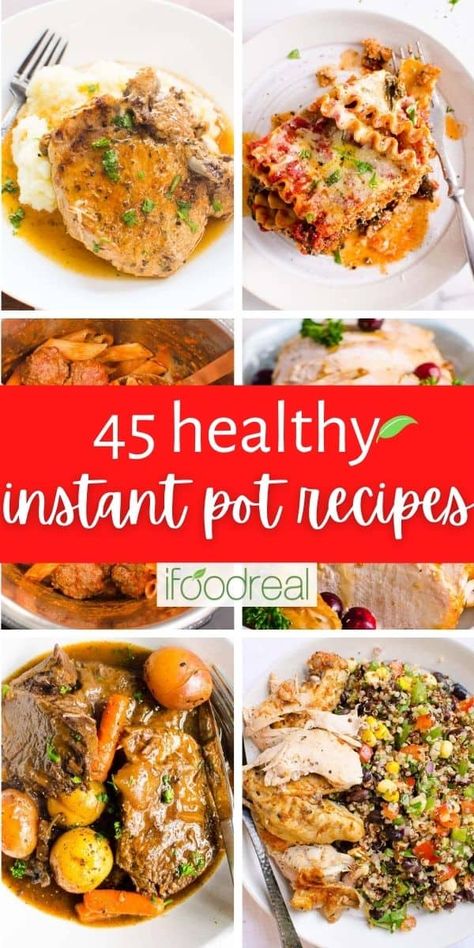 An ultimate collection of 45 Healthy Instant Pot Recipes for busy families. Quick and easy Instant Pot meals with simple ingredients, fast prep and kid approved. If you are still learning how to eat healthy using an Instant Pot, you are in the right place. :) Clean Eating Keto, Whole 30 Chicken, Healthy Instant Pot, Eating Keto, Pot Recipes Healthy, Healthy Instant Pot Recipes, Easy Instant Pot Recipes, Instant Pot Dinner Recipes, Paleo Whole 30