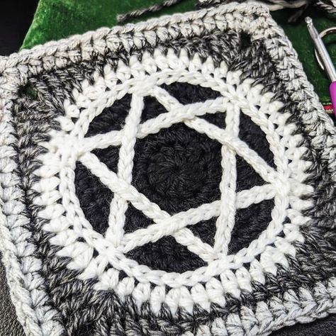 Next up... the Star of Solomon & the As Above So Below Granny Squares. They'll be a package deal and hopefully ready in a couple weeks 😊 Like my last pattern the Blessed Be Granny Pentacle, I actually wrote these patterns a year ago and put them aside. So eventually I do get back to my patterns in the timeout pile 😂😂😂 #crochet #grannysquare #grannysquaresrock #alternativecrochet #occultcrochet #starofdavid #starofsolomon #asabovesobelow Pentacle Crochet, As Above So Below, Blessed Be, Package Deal, Ideas Crochet, Granny Squares, Star Of David, A Year Ago, My Last