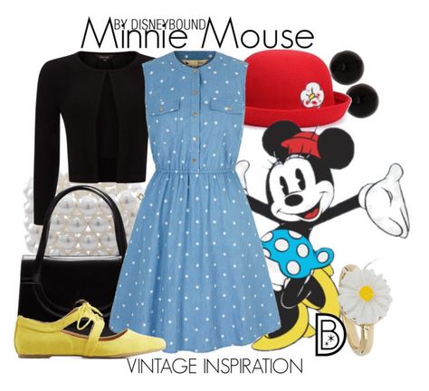 Minnie Disneybound, Disney Character Outfits, Dapper Day Outfits, Disney Dapper Day, Disney Bound Outfits Casual, Disney Clothing, Edna Mode, Disney Themed Outfits, Disney Inspired Fashion