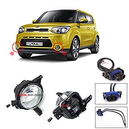 [Sell by Automotiveapple] Kia Motors OEM Genuine 92201B2010, 92202B2010 Fog Light Lamp Assembly 2pc + Conector 2pc 1Set For 2014 2015 Kia All New Soul Kia Soul Accessories, New Soul, Kia Motors, Spot Lights, Kia Soul, Video Accessories, Light Lamp, Car Audio, Fog Light