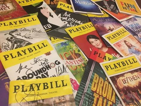 broadway playbills aesthetic Playbill Aesthetic, Theatre Kid Aesthetic, Theatre Academia, Broadway Playbills, August Wilson, Kid Aesthetic, Musical Gift, Dream Jobs, Camp Camp