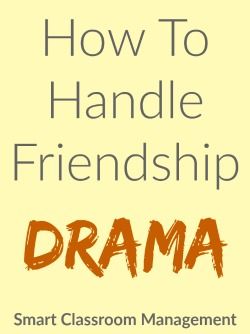 Friendship drama. The very words can make you shudder. Tears, jealousy, hurt feelings, histrionics, he said-she said . . . Although it’s the last thing you ever want to deal with, you simply can’t ignore it. Because it will dominate the lives of whoever is involved to the exclusion of everything else. It will throw … Friendship Middle School, How To Deal With Drama, Sel Stations, Friendship Drama, Teaching Friendship, Friend Drama, Kindergarten Management, Friendship Friday, Very Words