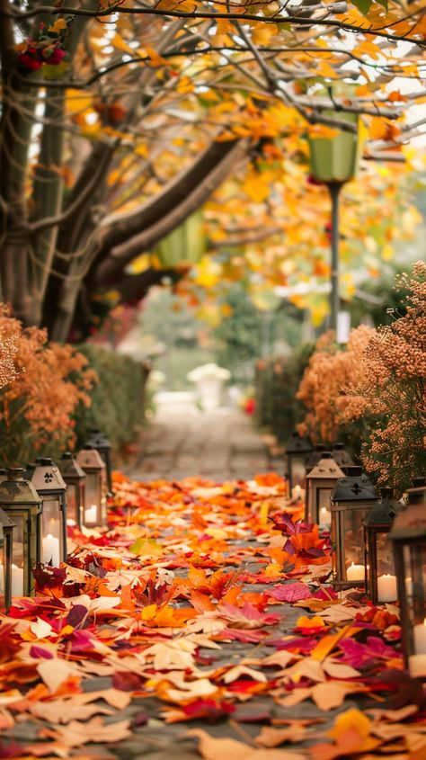 40+ Fall Wedding Ideas That Will Inspire You (Cake, Aisle, Table, Ceremony Decor, And More!) Autumn Wedding Isles Decoration, Fall Wedding Isles, Fall Ceremony Decorations, Irish Wedding Vows, Fall Reception, Autumn Reception, Fall Ceremony, Fall Wedding Ceremony, Fall Wedding Tables