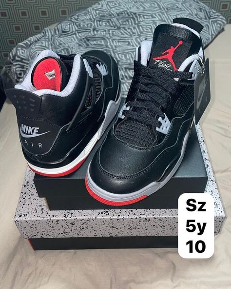 Jordan 4 retro Bred Reimagined‼️ Jordan 4 Retro Bred, Fasion Outfits, Jordan 4 Retro, April 16, Jordan, Sneakers, On Instagram, Quick Saves, Instagram