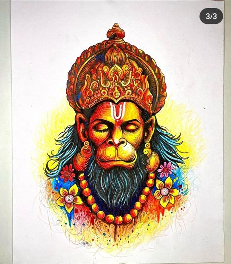 Hanuman Ji Pen Sketch, Hanuman Pen Sketch, Hanuman Painting Acrylic On Canvas, Hanuman Ji Painting Acrylic, Hanuman Ji Sketch, Hanumanji Tattoo, Hanuman Sketch, Hanuman Ji Drawing, Lord Ganesha Drawing