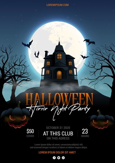 Realistic halloween party poster | Free Vector #Freepik #freevector Halloween Party Poster Design, Halloween Poster Ideas, Halloween Housewarming Party, Halloween Event Poster, Halloween Poster Design, Adult Halloween Party Invitations, Halloween Invitaciones, Halloween Party Design, Soirée Halloween