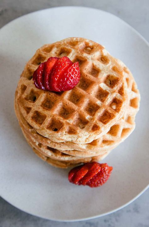 If you love Waffles and healthy whole grains, then this recipe is for you! The flavor and texture of Spelt flour are perfect for waffles and we know you'll love the recipe. Spelt Flour Waffles, Spelt Waffles Recipe, Fresh Milled Flour Waffles, Spelt Waffles, Recipes Using Flour, Spelt Flour Recipes, Spelt Recipes, Spelt Bread, Fluffy Waffles