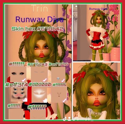 By me ☺️Grinch makeup tutorial for dti #dresstoimpress Grinch Dti Face, How To Make The Grinch Face In Dti, How To Make The Grinch In Dti, Grinch Dti Outfit, The Grinch Dress To Impress, Grinch Dress To Impress, Grinch Makeup Tutorial, Grinch Makeup, Grinch Costumes