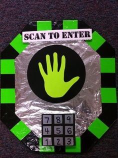 How to Throw a Science Party - Educational Innovations Blog Scan To Enter, Science Decorations, Geheimagenten Party, Space Theme Classroom, Maker Fun Factory Vbs, Maker Fun Factory, Space Preschool, Alien Party, Space Classroom