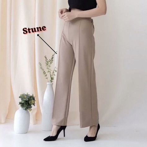 Scuba Culottes Pants High Waist Trousers Wide Leg Premium Culottes - Etsy Indonesia Kulot Scuba, Model Celana Kulot, Ootd Kulot, Rekomendasi Shopee, Overall Jumpsuit, Pants Sewing Pattern, Baggy Pants, Baggy Pant, Ootd Hijab