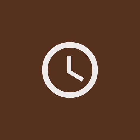 Sepia App Icons, Brown Clock App Icon, Brown Clock Icon, Iphone Clock, Clock App Icon, Phone Editing, Icon Changer, Icona Ios, Alarm App