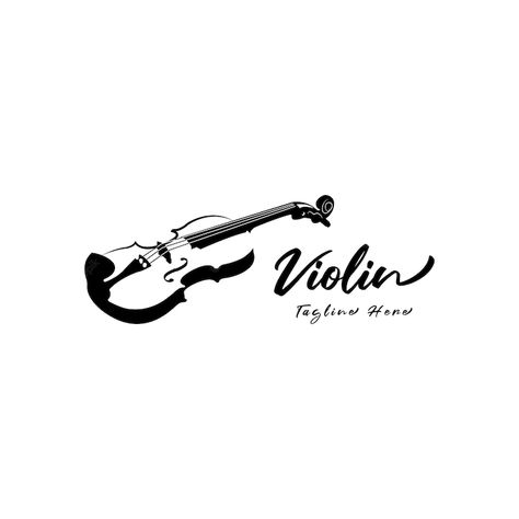 Violin Logo, Violin Design, Perfume Tray, Music Logo, Music Class, Vinyl Record, Vector Logo, Violin, Premium Vector