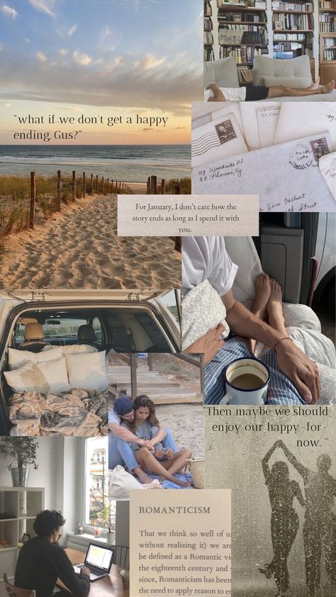 wallpaper inspired by the book "Beach reads" Gus And January, Beach Read Aesthetic, Read Aesthetic, Book Beach, Beach Reads, Emily Henry, Beach Read, Quotes From Novels, Beach Reading