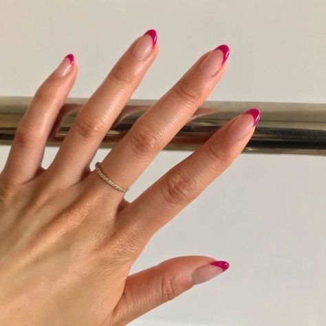 Magenta Nails, Stars Nails, Nagel Tips, Minimal Nails, White Nail, Minimalist Nails, Funky Nails, Dream Nails, Pretty Acrylic Nails