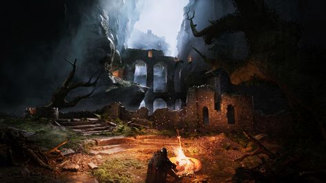 Dark Souls' Firelink Shrine Recreated With Unreal Engine 5 Firelink Shrine, Bonfire Lit, Dark Souls Game, Dark Souls Wallpaper, Shrines Art, Soul Game, Demon Souls, Dark Souls 3, 3d Software