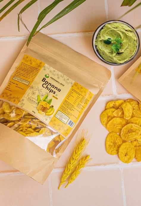 hgcvhvjbjb Banana Chips Photography, Packaged Food Product Photography, Banana Chips Packaging, Namkeen Packaging Design, Food Business Ideas, Snack Brands, Fruit Packaging, Packaging Ideas Business, Banana Chips