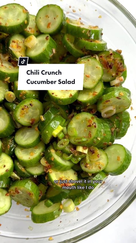 Chili Onion Crunch Cucumbers, Cucumber Chili Crunch, Cucumber Crunch Salad, Recipes With Crunchy Chili Oil, Trader Joe Chili Onion Crunch, Crunchy Cucumber Salad, Recipes With Chili Crunch Oil, Chili Crunch Cucumber Salad, Recipes With Chili Crunch