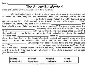 Scientific Method WorksheetStudents use the word bank to fill in the blanks.Includes a worksheet and answer key Scientific Method Quiz, Scientific Method Elementary, Teaching Scientific Method, Scientific Method Middle School, Scientific Method Worksheet Free, Scientific Method Printable, Scientific Method For Kids, Scientific Method Experiments, Scientific Method Steps