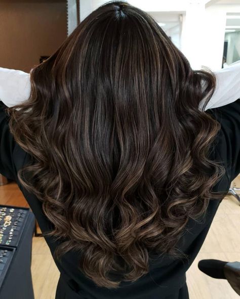 Dark Brown Hair With Highlights Balayage, Choosing Hair Color, Hair Stail, Indian Hair Color, Brown Hair Color Shades, Brown Hair Inspiration, Highlights For Dark Brown Hair, Black Hair Balayage, Red Hair Inspo