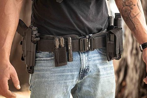 Battle Belt Setup, Combat Belt, Walking Dead Costumes, Belts Aesthetic, Tactical Belts For Men, Drop Leg Holster, Dead Costume, Battle Belt, Tactical Pouches