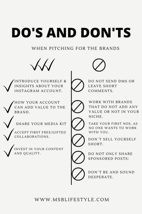 Dos & Dont`s when reaching out to the brand: Things to do: How to make money on Instagram? CHeck my Link I BIO. #makemoneyoninstagram #instagramgrowth #instagrambusiness #instagrammarketing #influencermarketing #socialmedia #entrepreneur #contentcreators #onlinemarketing #passiveincome #earnoninstagram Becoming An Instagram Influencer, Steps To Becoming An Influencer, How To Start Influencing On Instagram, Types Of Instagram Accounts, How To Become Influencer Instagram, How To Introduce Your Business On Instagram, Become An Influencer On Instagram, How To Be An Instagram Influencer, Influencer Ideas Instagram