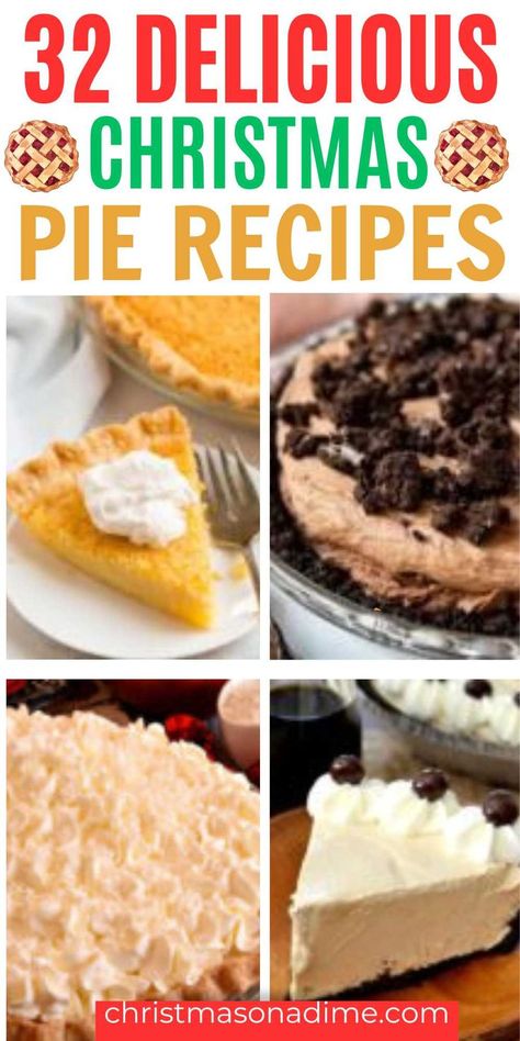 Pie Recipes For Christmas, Best Pies For Christmas, Christmas Cherry Pie, Christmas Pie Recipes Holidays, Best Christmas Pies, Christmas Dessert Recipes Pie, Easy Christmas Pie Recipes, Christmas Pies Recipes Holidays, Holiday Pies Christmas