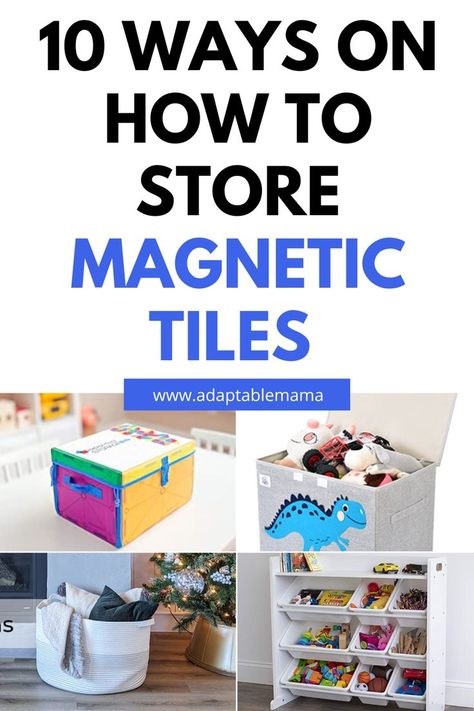 Check out 10 ways on how to store magnetic tiles and other toys, and have a cleaner, more organized home. Magnet Storage Ideas, Storage For Magnetic Tiles, Magnet Tiles Storage Ideas, Magnet Tiles Storage, Magnet Tile Storage Ideas, Magnetiles Storage, Magna Tiles Storage Ideas, Magnetic Tiles Storage Ideas, Storing Magnatiles