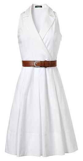 Áo Blu, Lauren By Ralph Lauren, Beauty Dress, Dress With Belt, Ralph Lauren Dress, Little White Dresses, Rehearsal Dinners, Classy Dress, Mode Style