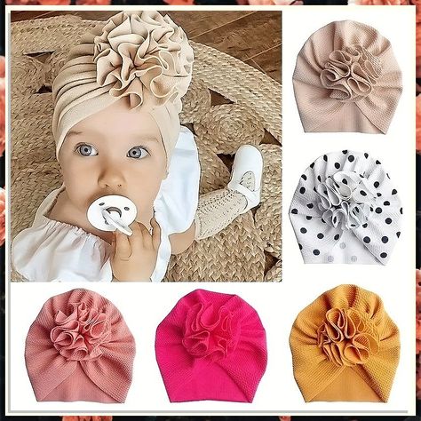 Looking for adorable baby headband ideas to complete your little one's look? Look no further! From cute bows to floral designs, we've got you covered. Check out these 9 adorable baby headband ideas that will make your baby girl look even more precious. Perfect for any occasion, these headbands are a must-have accessory for your little fashionista. Get inspired and create the perfect look for your baby with these stylish headbands. Newborn Baby Caps, Toddler Turbans, Toddler Beanie, Baby Head Wrap, Baby Turban, Turban Headwrap, Turban Hat