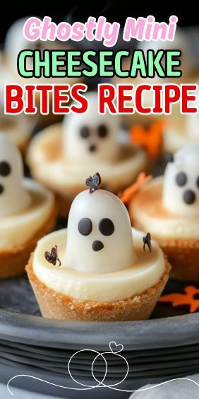 If you’re in search of a fun and spooky treat for Halloween, look no further than these Easy Ghostly Mini Cheesecake Bites! These adorable mini cheesecakes are easy to make… Carrot Cake Cheesecake Recipe, Mini Cheesecake Pan, Mini Cheesecake Bites, Peach Pound Cakes, Cheesecake Bites Recipe, Mini Tarts, Carrot Cake Cheesecake, Easy Carrot Cake, Healthy Cheesecake