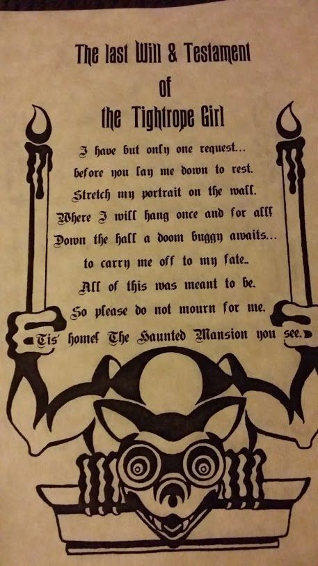 I made up this poem myself and handed it to each of the judges of the Mousequerade costume contest at the D23 expo.I was the tightrope girl from the Haunted Mansion so it tied in quite nicely :) Haunted Mansion Quotes, Haunted Mansion Decorations, Haunted Mansion Aesthetic, Haunted Mansion Tattoo, Diy Halloween Village, Spooky Disney, Haunted Halloween Party, Haunted Mansion Party, Haunted Mansion Decor