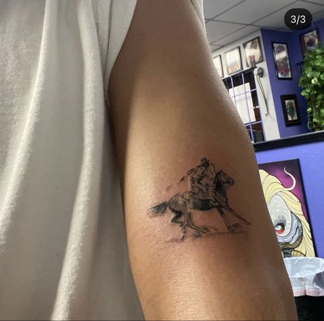 Cowgirl Tattoos, Cowboy Tattoos, Western Tattoos, Tattoo Inspiration Men, Theme Tattoo, Horse Tattoo, Discreet Tattoos, Subtle Tattoos, I'm With The Band